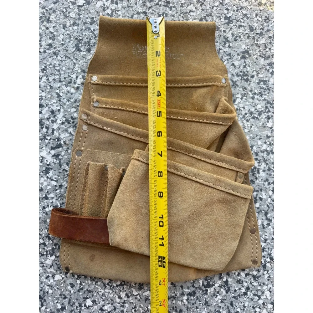 Vintage N Porter Phoenix Arizona Leather Carpenter Tool Belt Pouch Western 1960s